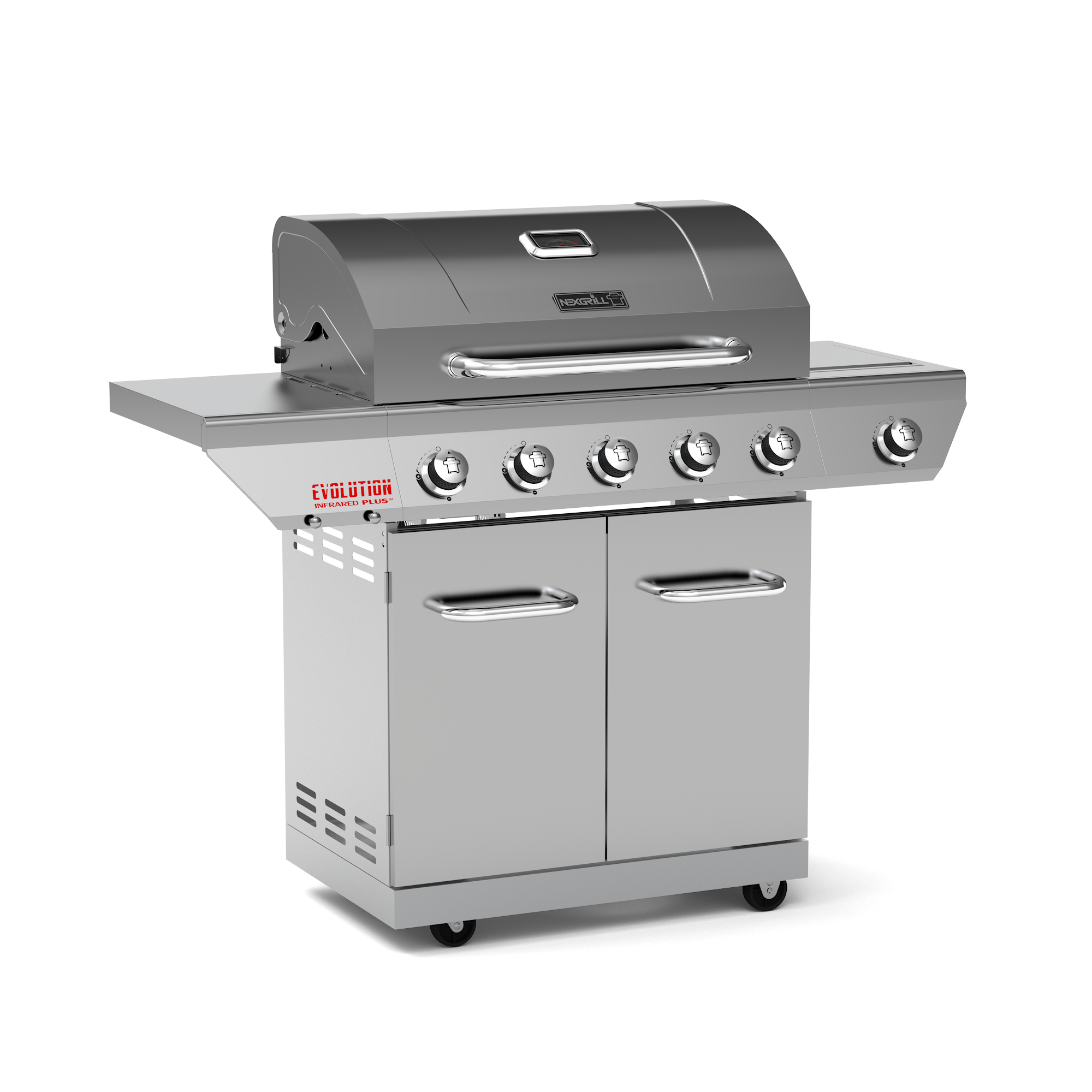Evolution Infrared Plus 5-Burner Propane Gas Grill with Stainless Steel Side Burner