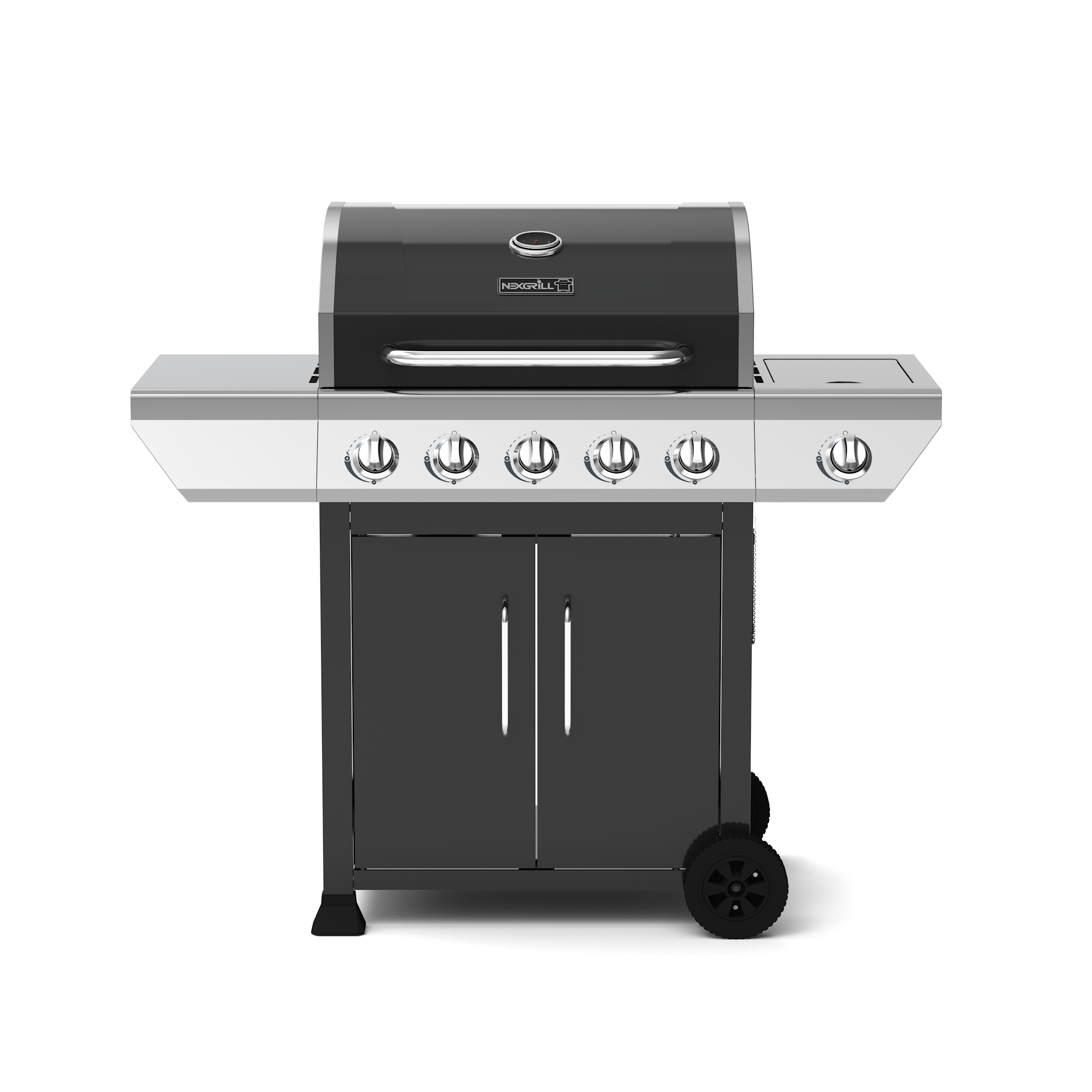 5-Burner Propane Gas Grill with Stainless Steel Side Burner