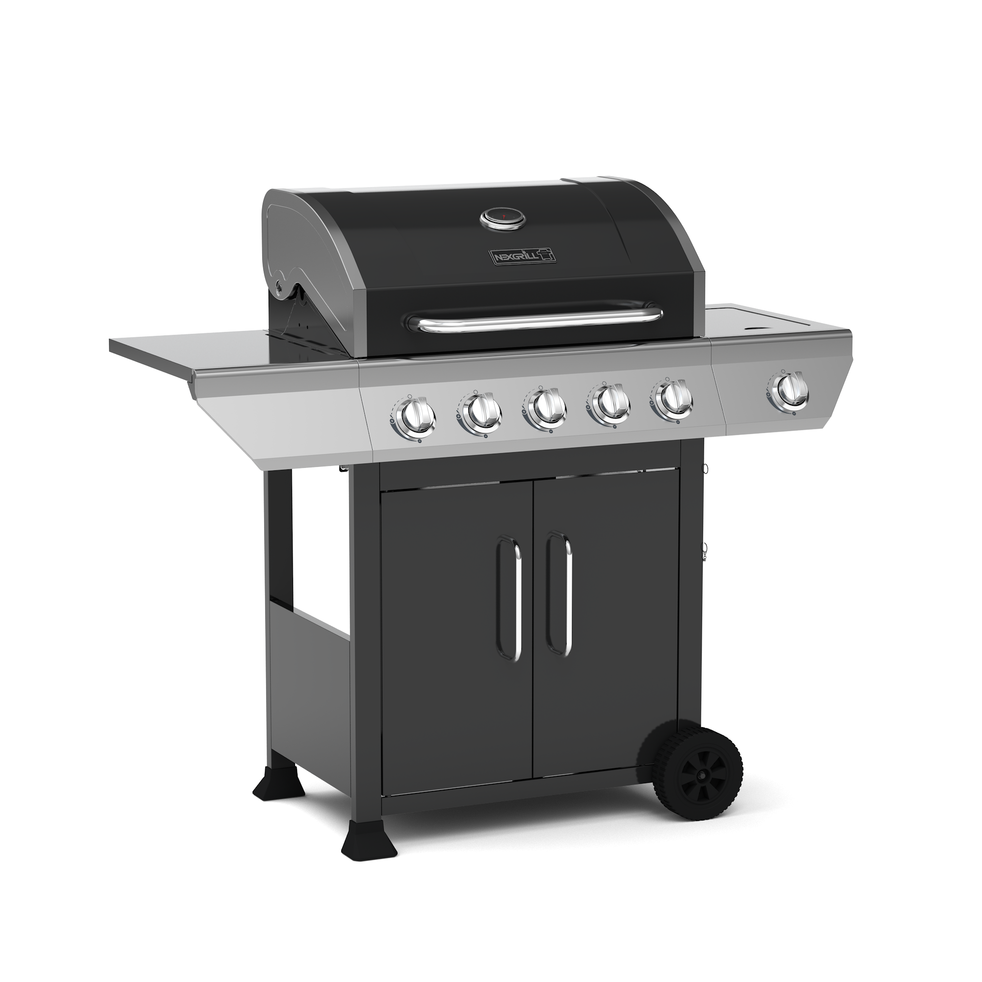 5-Burner Propane Gas Grill with Stainless Steel Side Burner